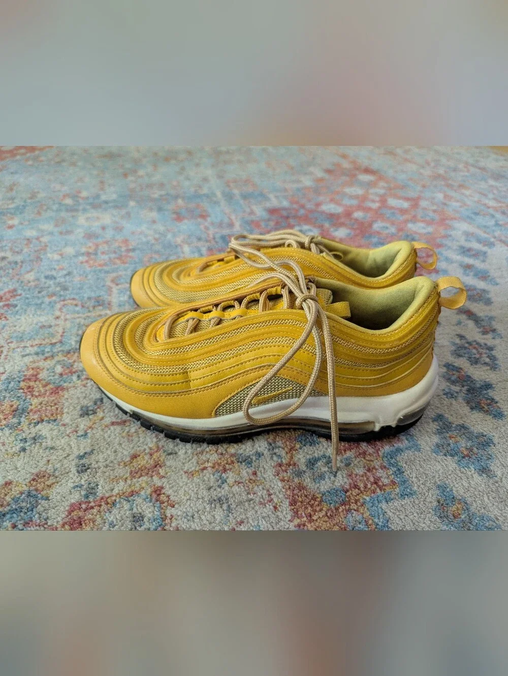 Nike Air Max 97 ‘Mustard’ Yellow 921733 701 Shoes 2018 Sneakers Women's 8.5