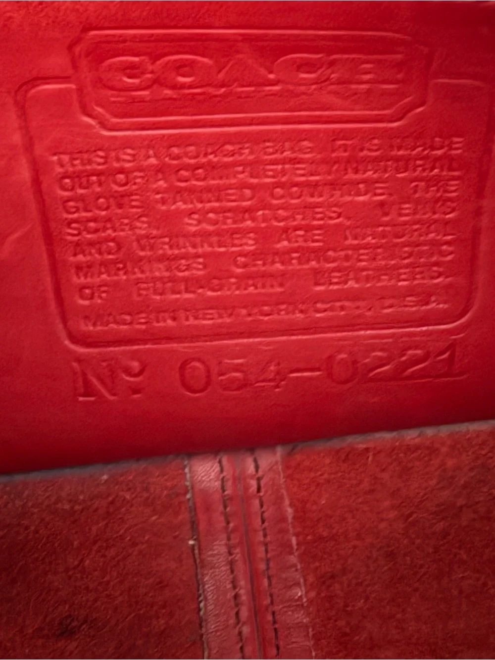 Coach authentic vintage