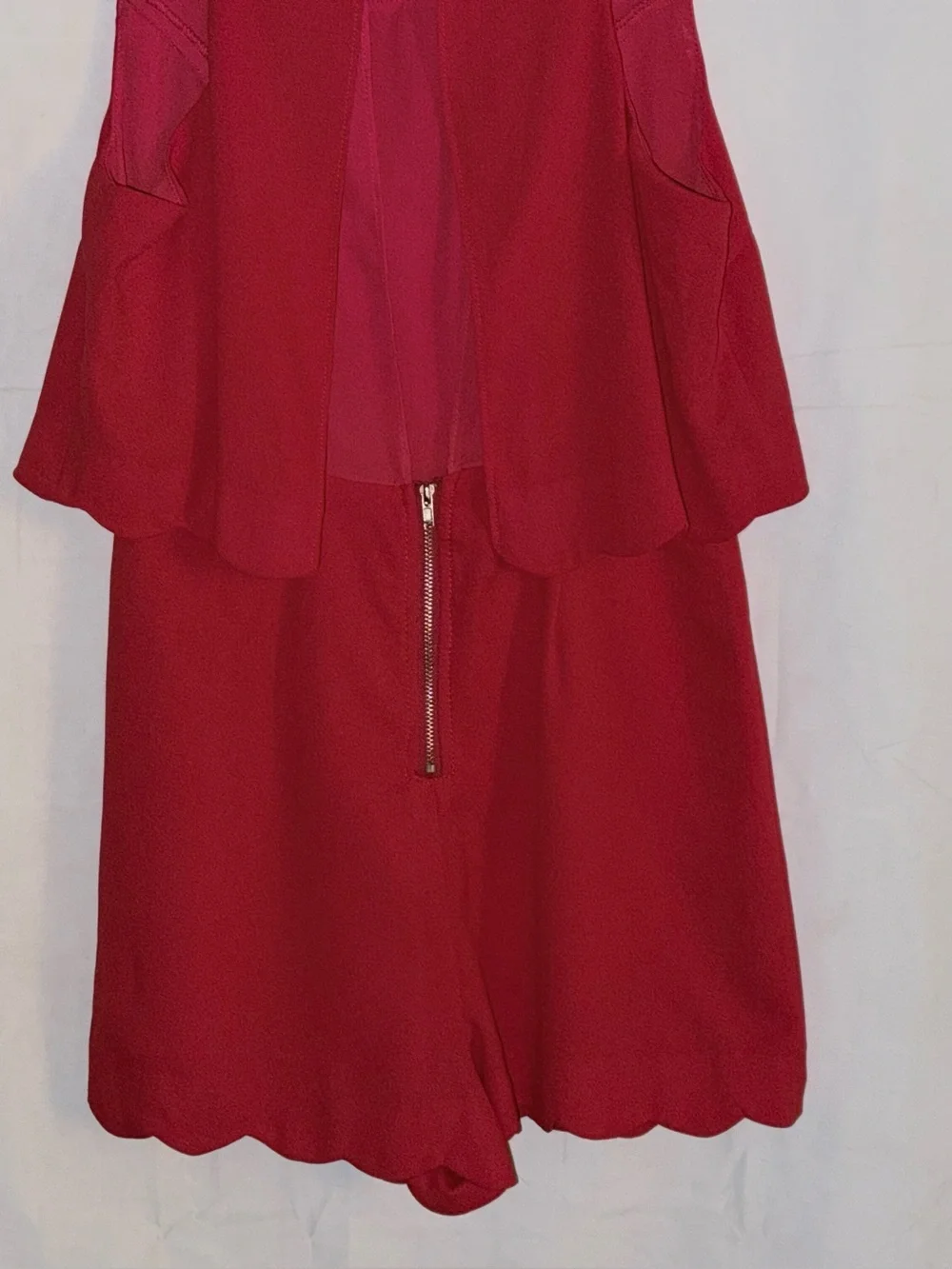 Lulu's Red Sleeveless Romper Size XS