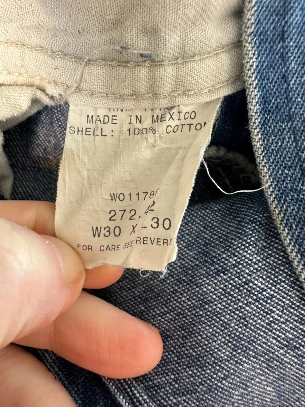 Key brand inseam denim