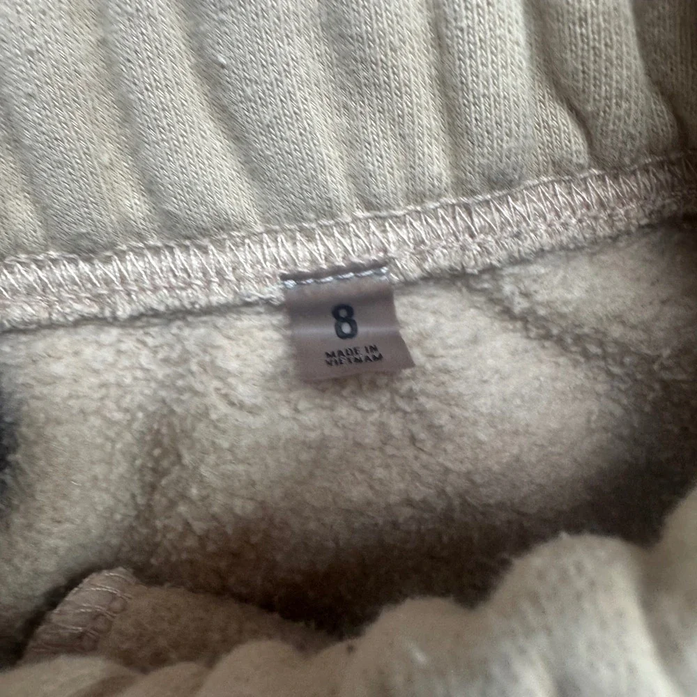 Fear of God Essentials Kids Sweat Shorts Small Tan Beige Relaxed Fleece Logo