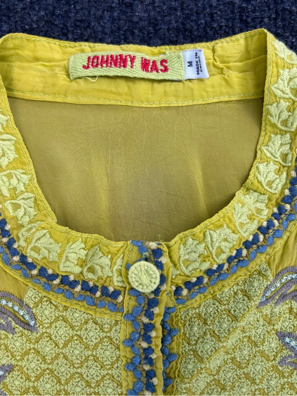 Johnny Was colorful embroidered