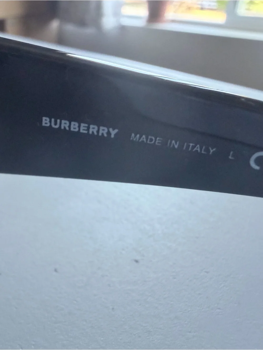 Burberry Black Rectangular Women's Sunglasses with Dark Lenses