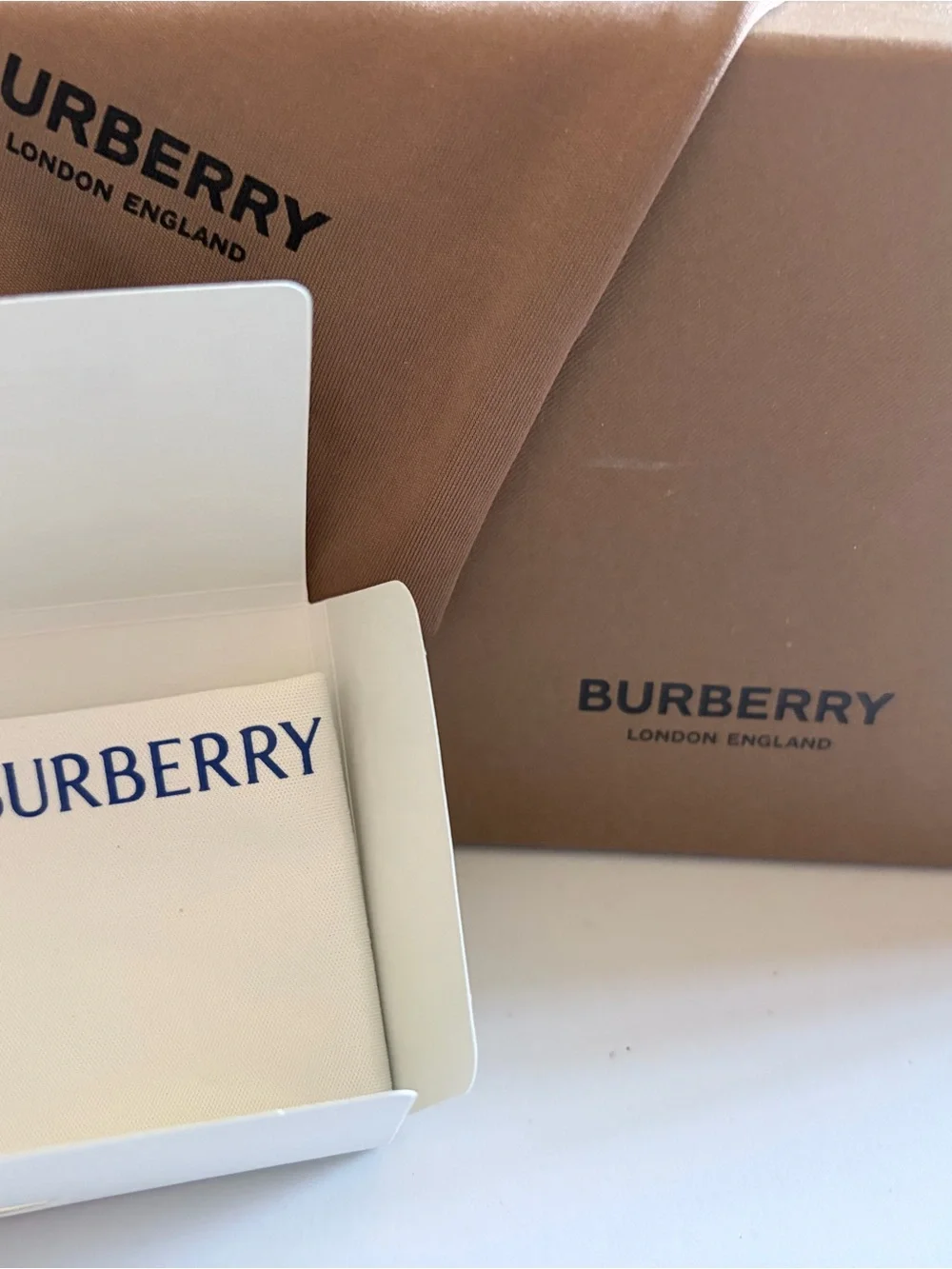 Burberry Black Rectangular Women's Sunglasses with Dark Lenses