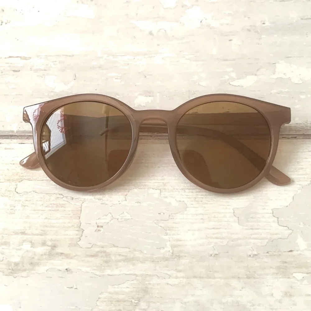 Madewell Women’s Natural Mauve Frame Polarized Recycled Plastic Sunglasses NEW