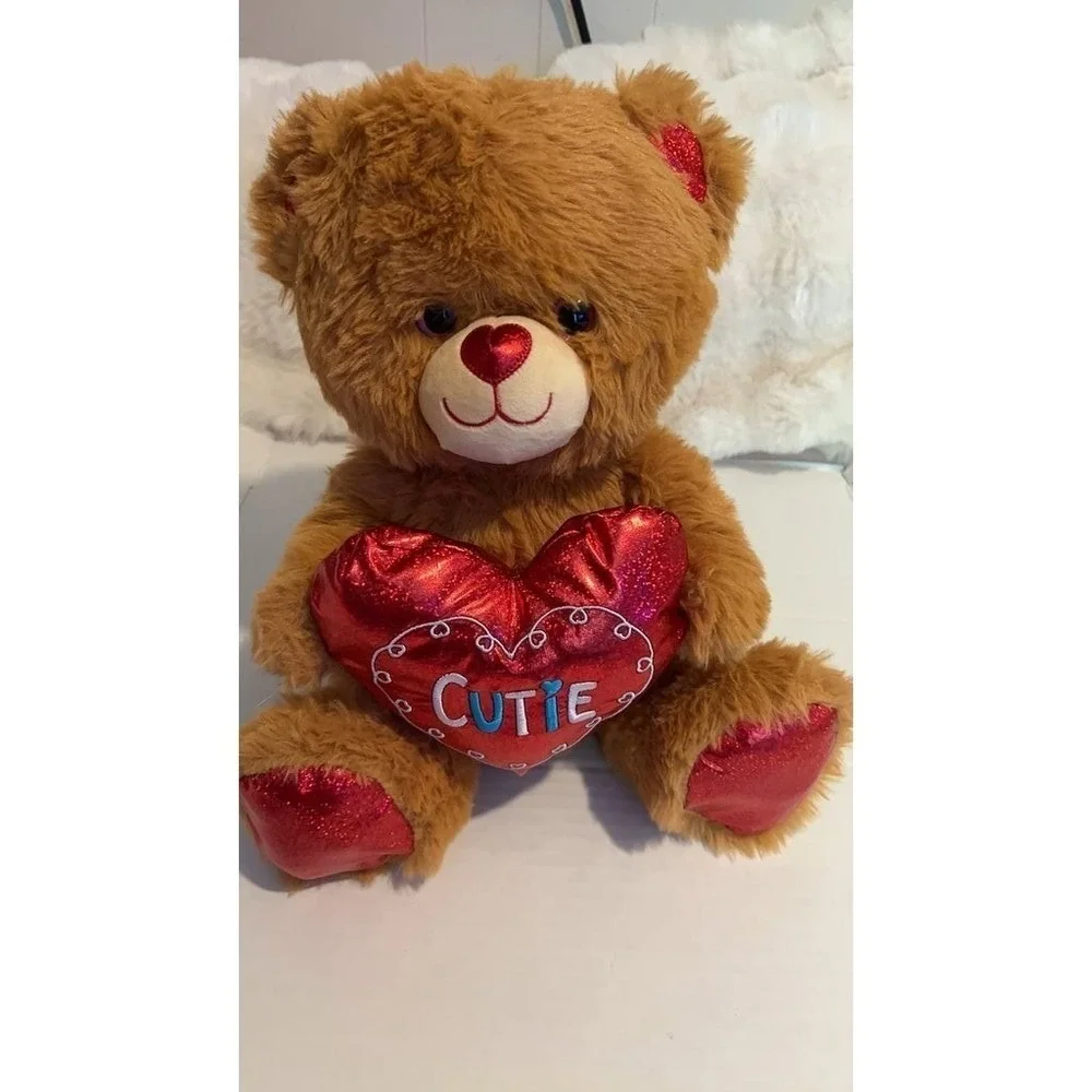 Shimmering Heart 'Cutie' Teddy Bear Plush
