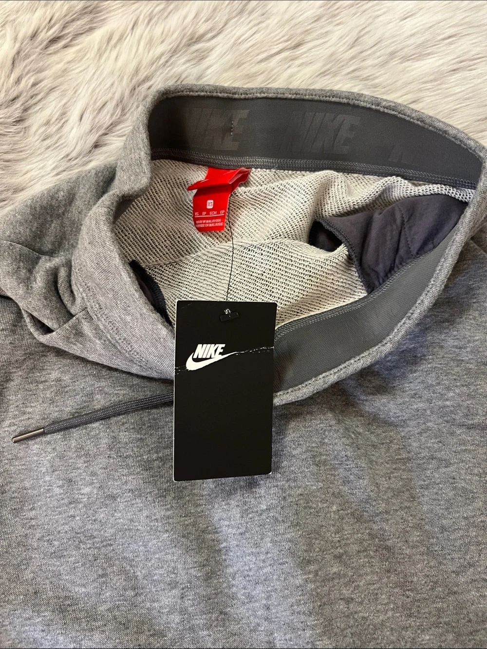 Nike Heather Gray Pencil Sweat Skirt with Drawstring