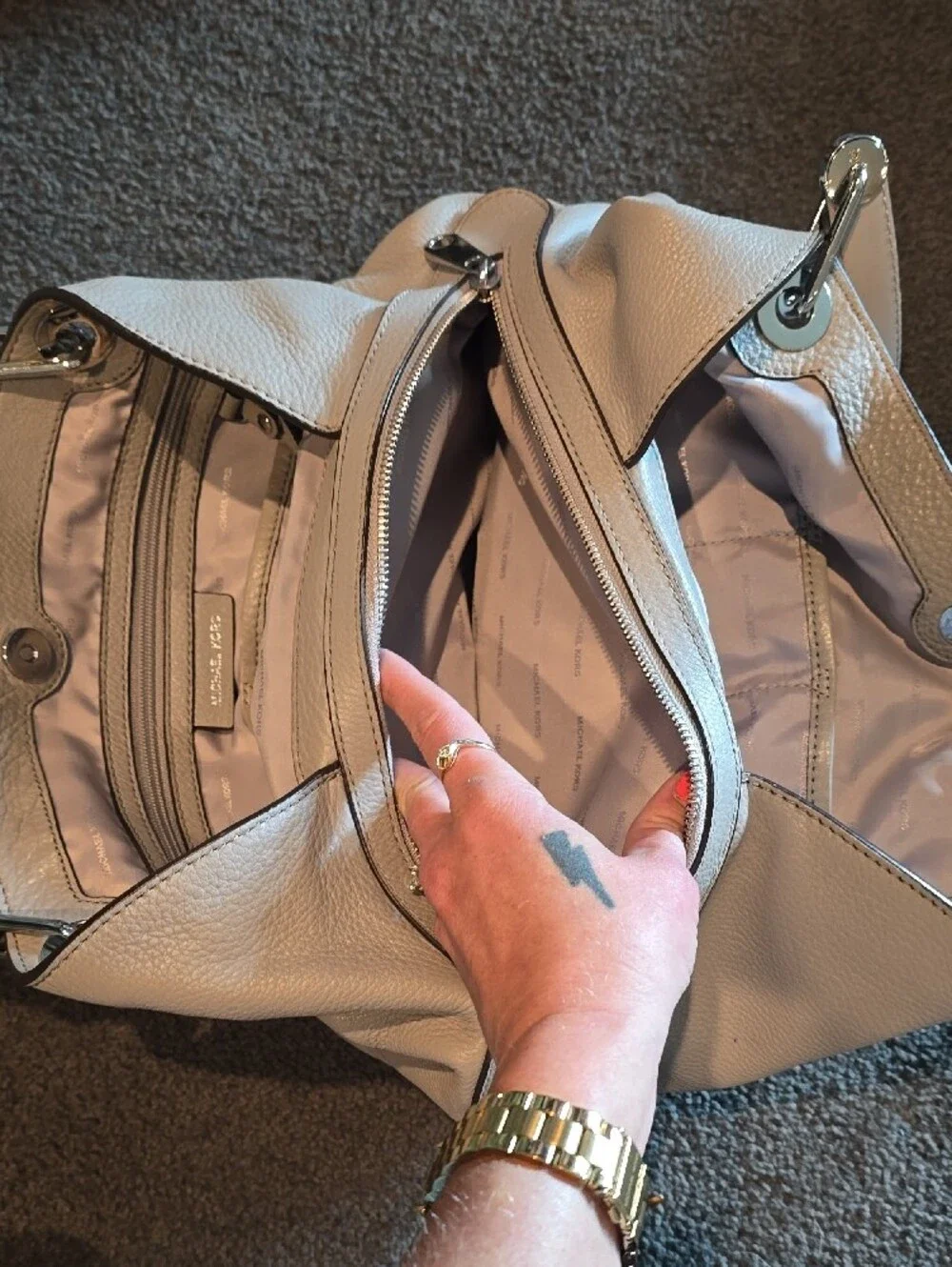 Michael Kors soft pebbled