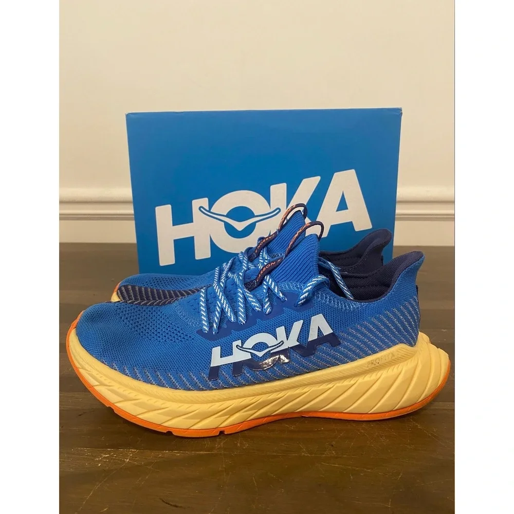 Hoka One One Carbon X 3 Coastal Sky Bellwether Shoes Walking Sneakers Size 8 Men