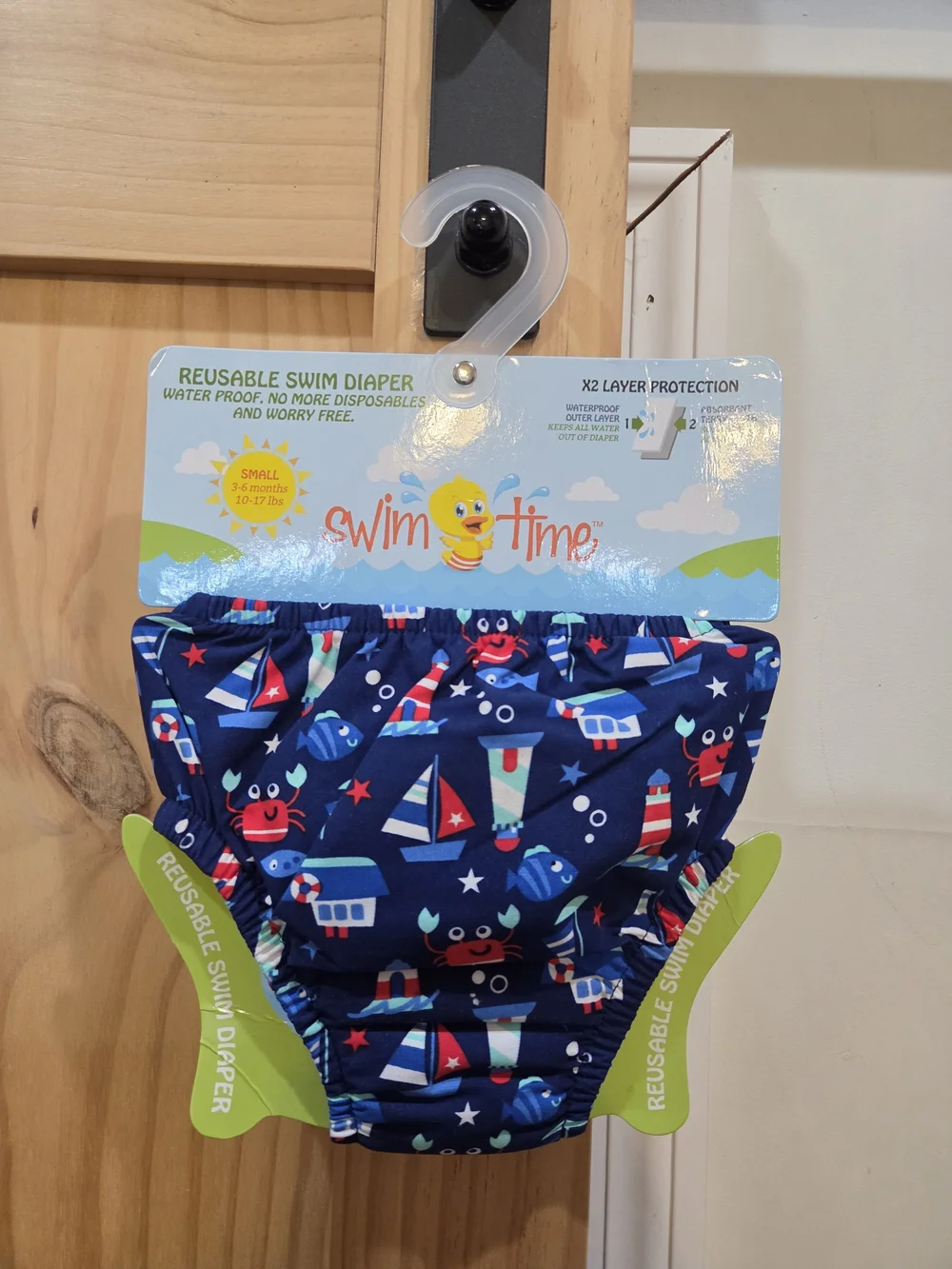 NWT | Swim Time Rash Guard And Reusable Swim Diaper | 3-6 Months