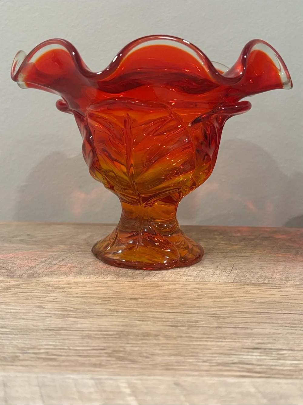 Vintage Viking Orange Glass Bowl