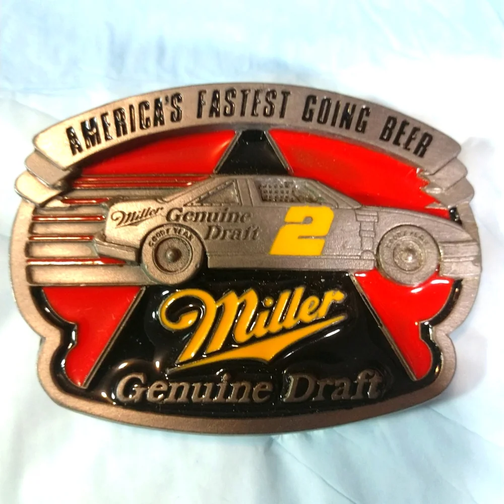 VTG. Miller Genuine Draft Brewing Co. Official Licensed Belt Buckle