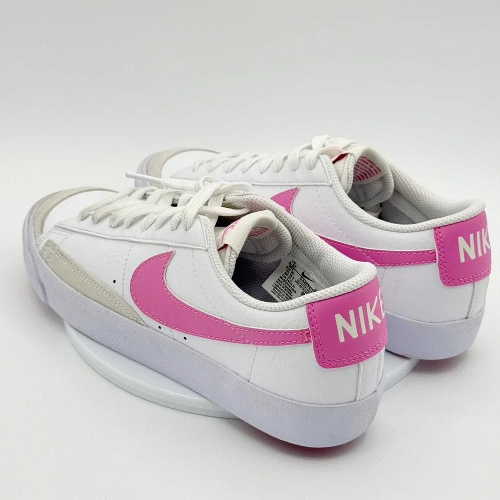 Nike Blazer Low Size 6.5Y Big Kids GS White/Pink - New no box * Imperfection