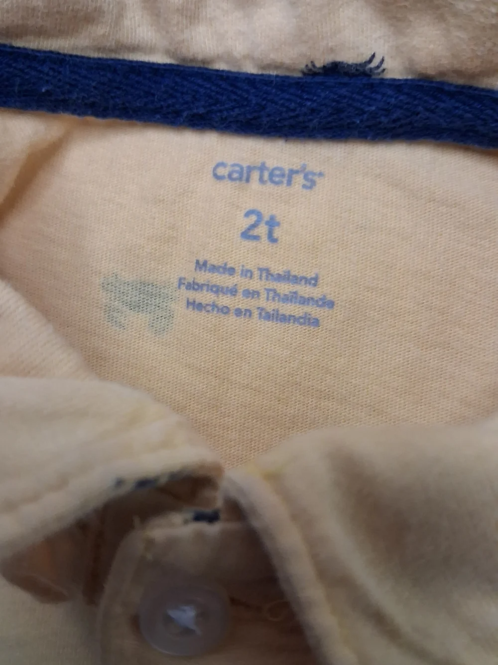 Carters light yellow