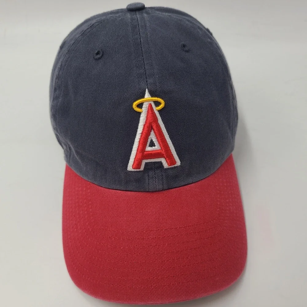 California Angels Hat Fitted M 47 Brand Franchise Blue Red MLB Los Angeles Men