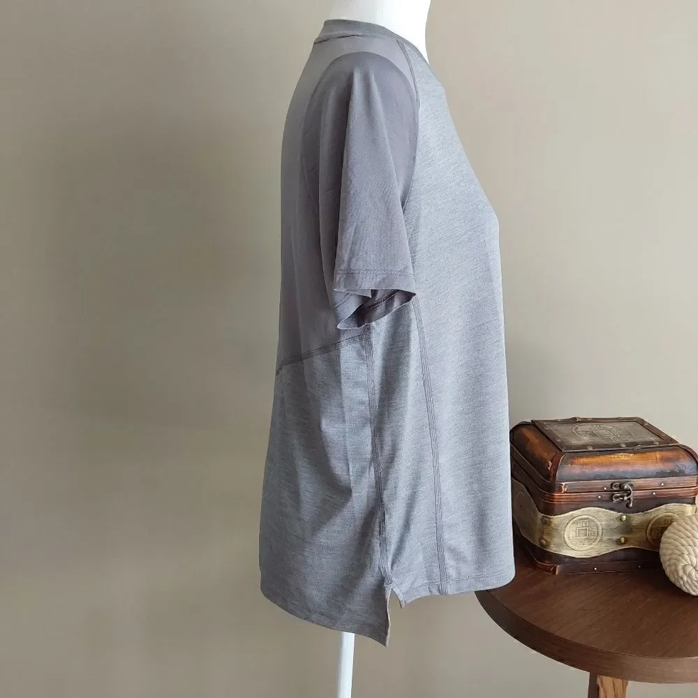 Nike Dri-Fit top Sz L Silver/gray