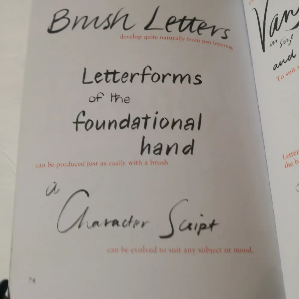 Calligraphy Brush Hand Lettering Books Scrapbooks Hobby Art Crafts Planners