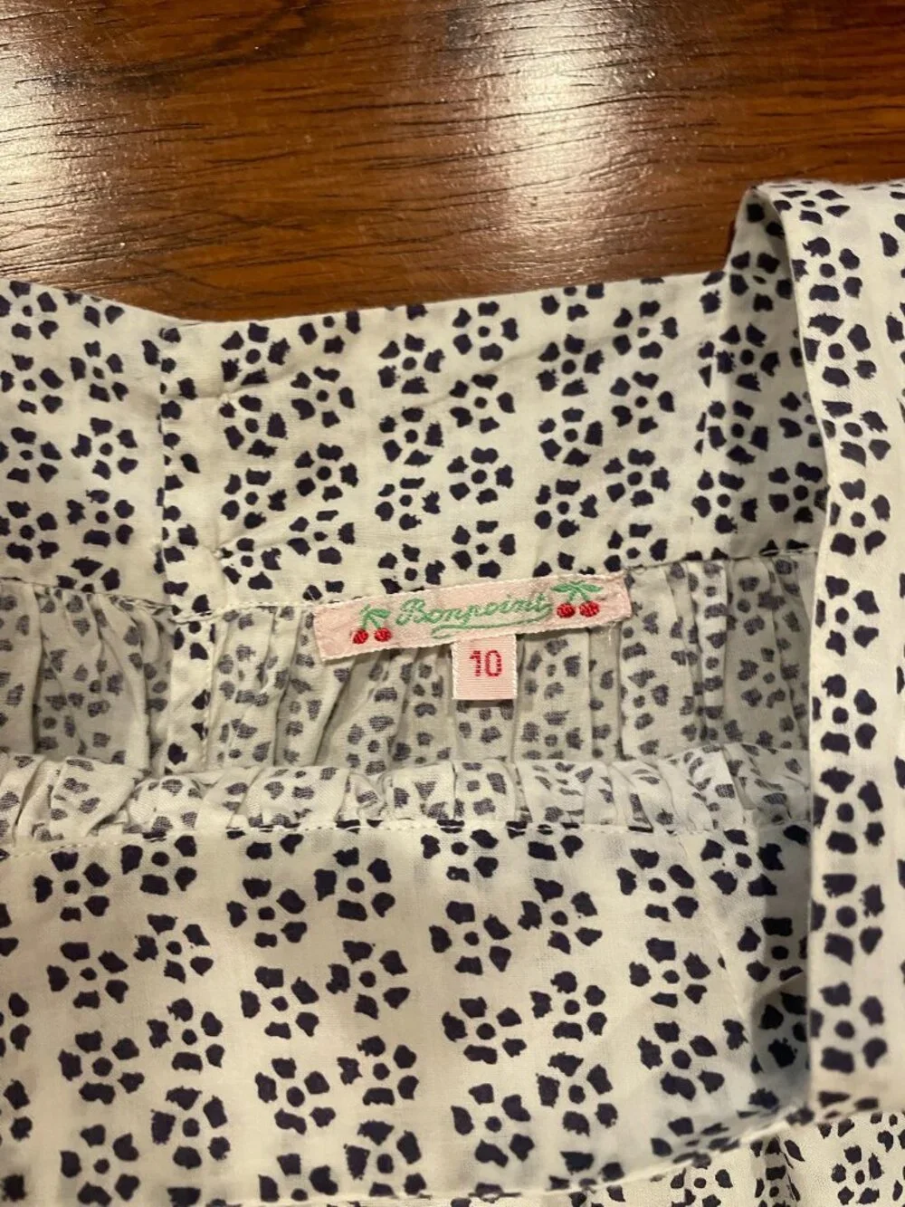Bonpoint size pattern