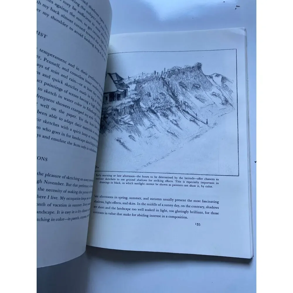 1969 Vintage The Pleasures of Sketching Outdoors Clayton Hoagland Vintage Book