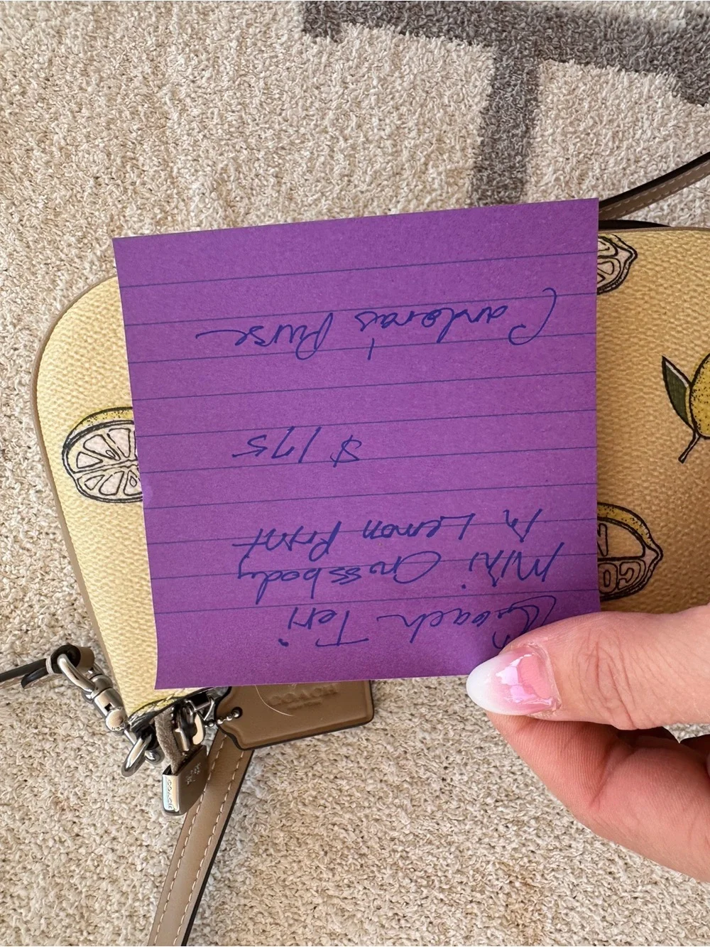 Coach crossbody cheerful