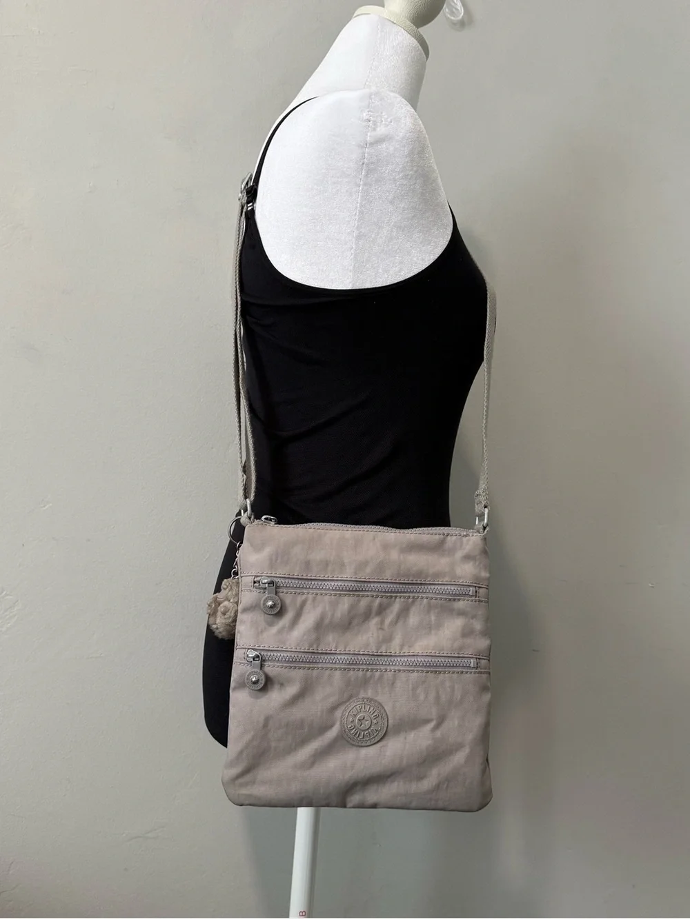 Kipling Small Crossbody Bag in Taupe
