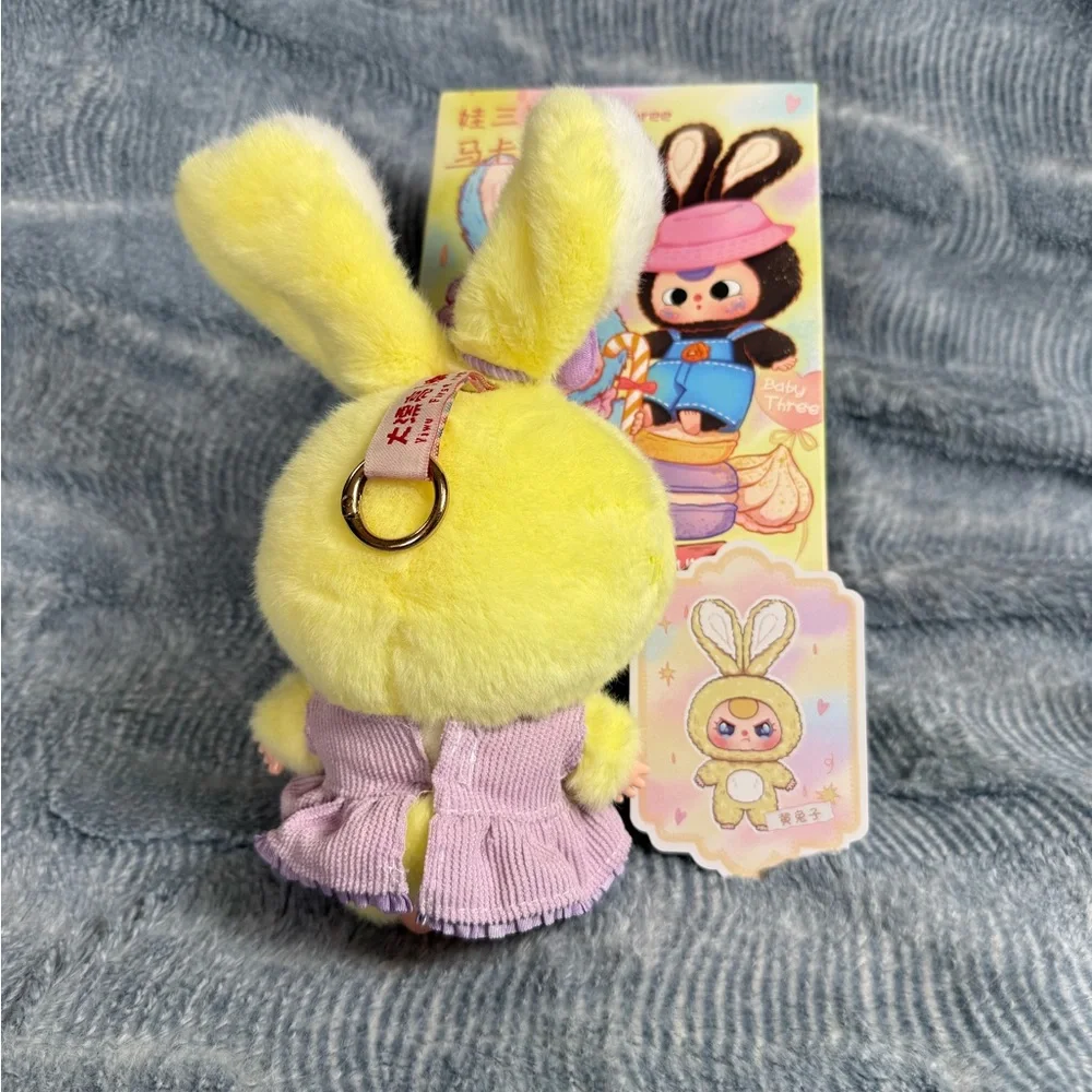 Baby Three Macaron Cute Bunny Plush