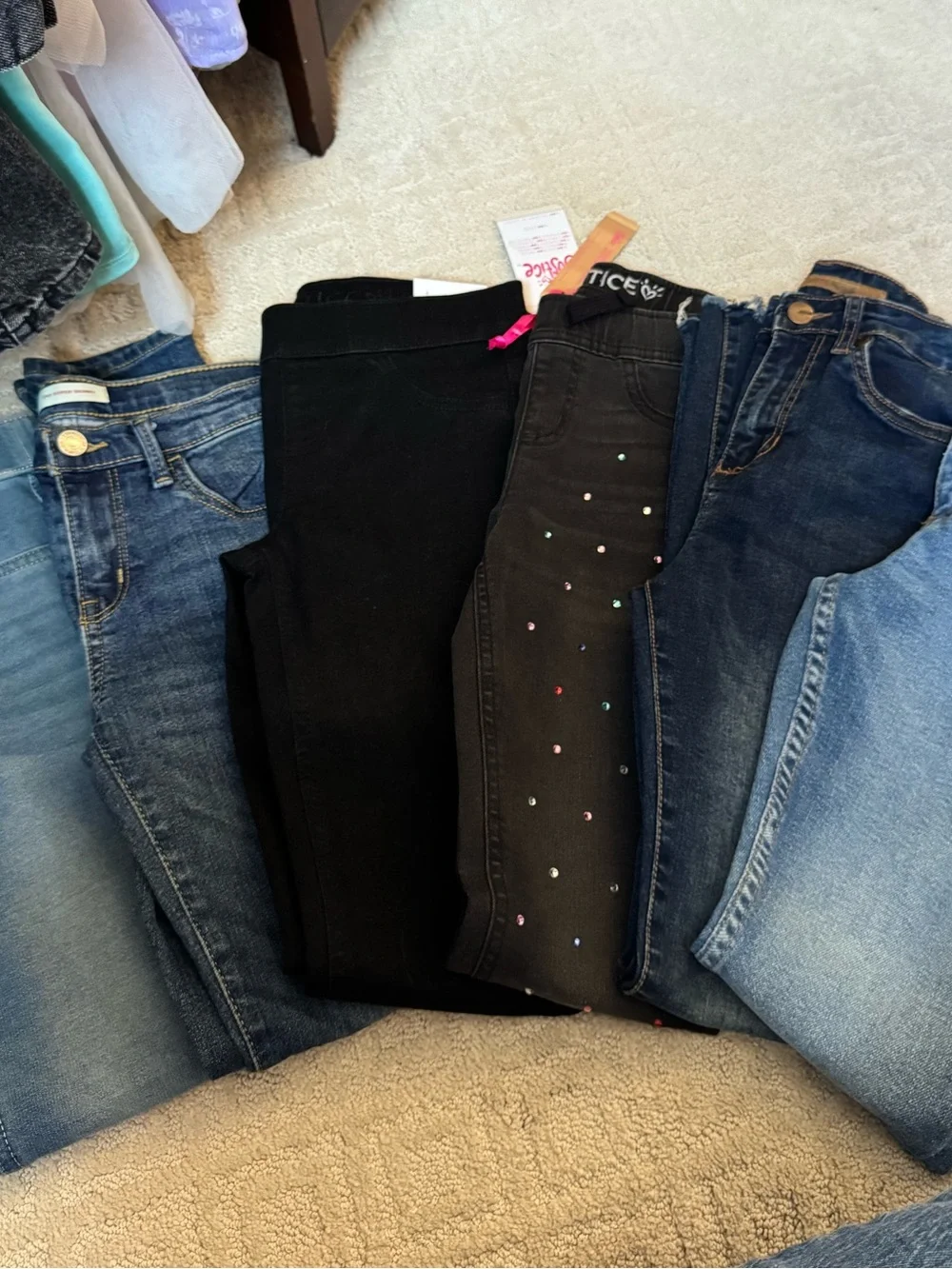 Assorted Girls' Jeans Pack - (Brands: Justice, Levi’s, Zara, Joe’s)
