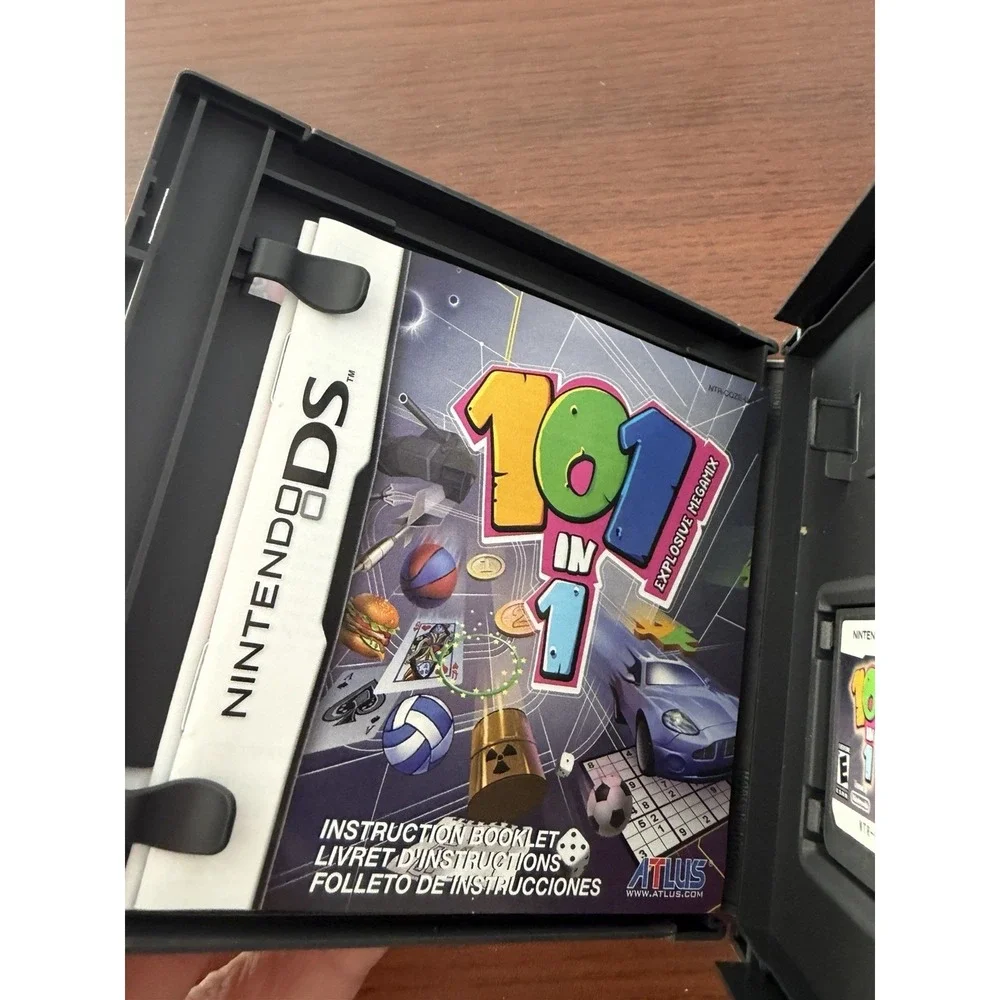 Nintendo DS 101-in-1 Explosive Megamix Video Game CIB Tested NDS ATLUS
