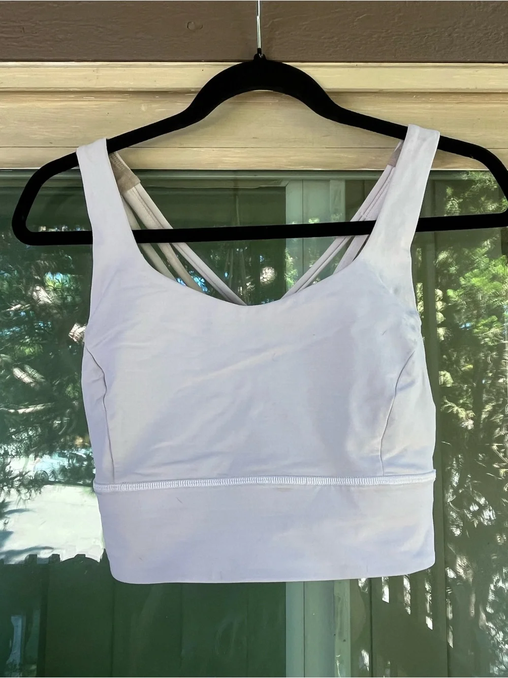 lululemon athletica White Cropped Sports Bralette