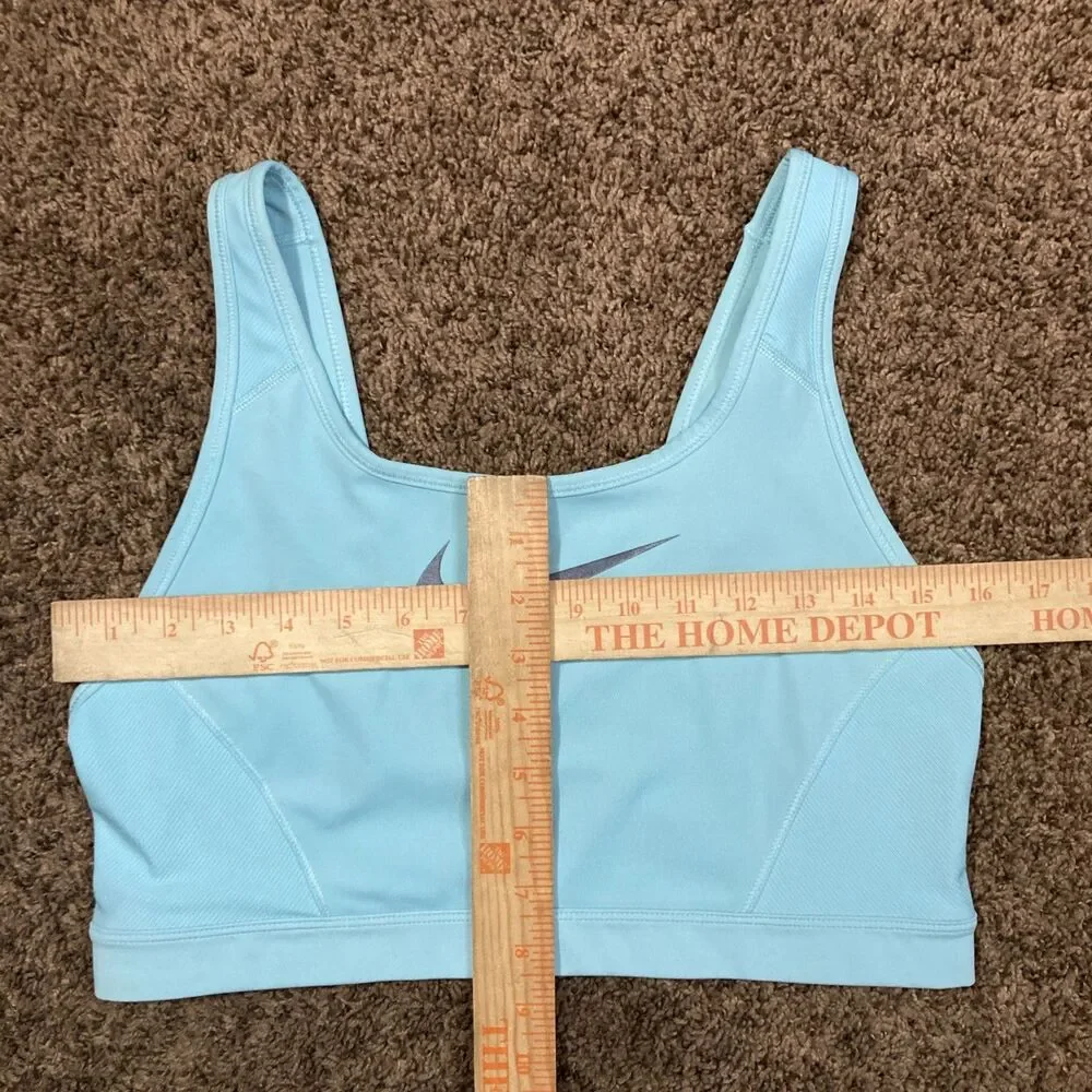 Women's Nike Medium Support Swoosh Sports Bra Size XL Blue
