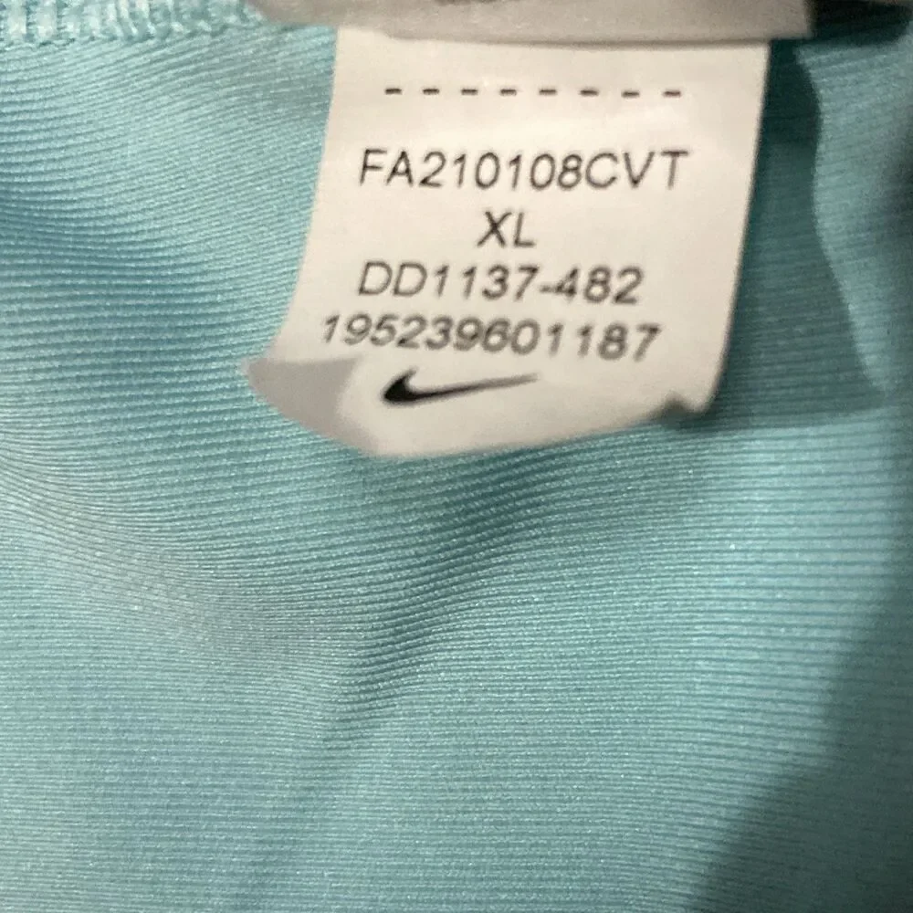 Women's Nike Medium Support Swoosh Sports Bra Size XL Blue