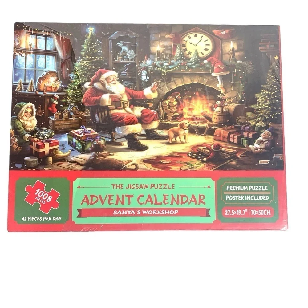 Santa's Workshop Holiday Jigsaw Puzzle - 1008 Pieces