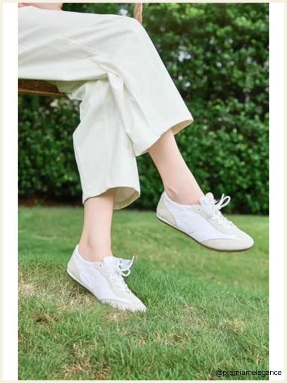 Ballet Sneakers Slip-On Lace-Up Casual Flats for Walking Travel Driving