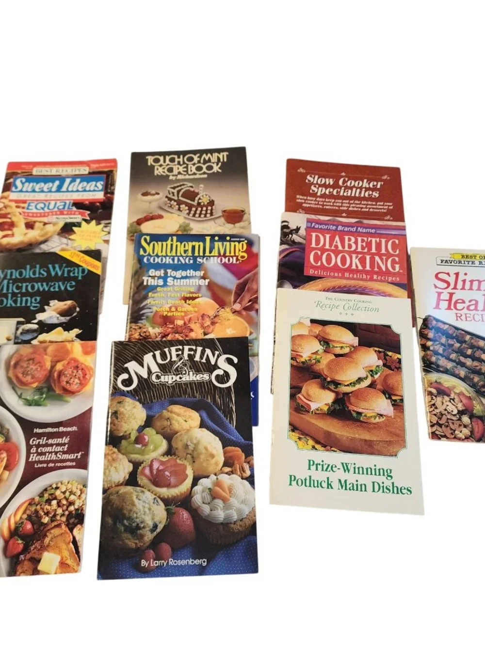 Vintage assortment Cookbooks Muffins Mint Southern Living Equal