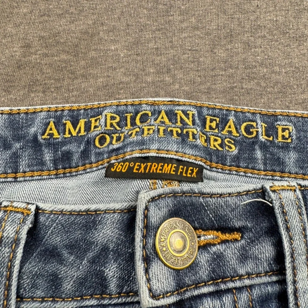 American Eagle Outfitters Mens 360 Extreme Flex Skinny Jeans Distressed ‎ 29x30