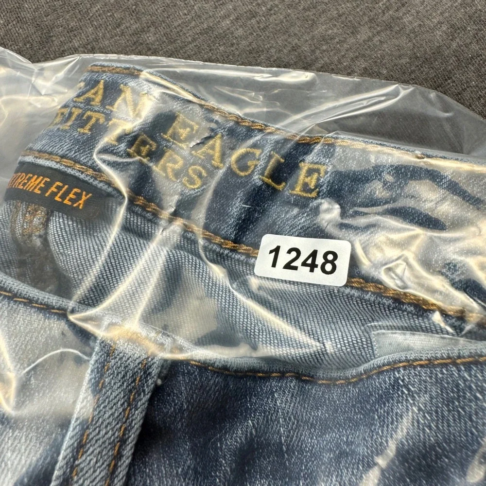 American Eagle Outfitters Mens 360 Extreme Flex Skinny Jeans Distressed ‎ 29x30