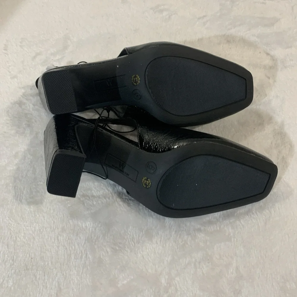Worthington Saranack Womens Square Closed Toe Block Heel Pumps