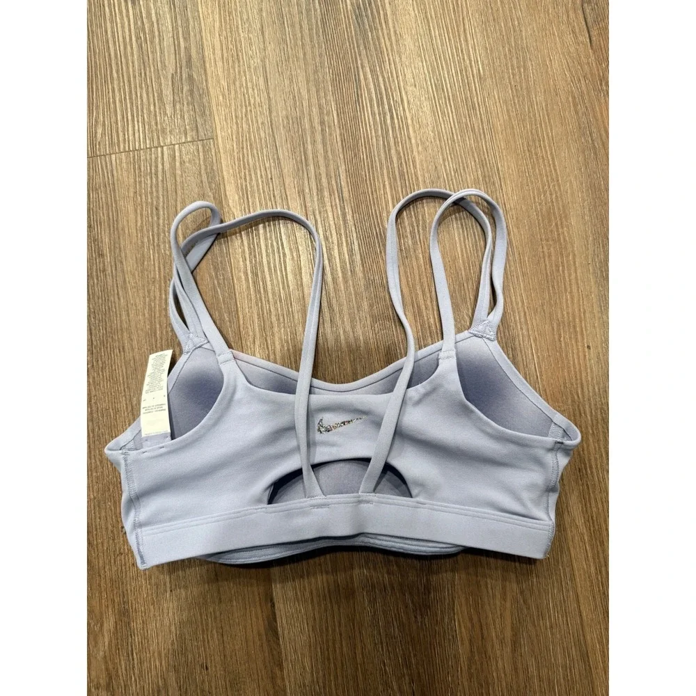 Nike Alate Dri-FIT Light Support Strappy Sports Bra Lavender Purple Small