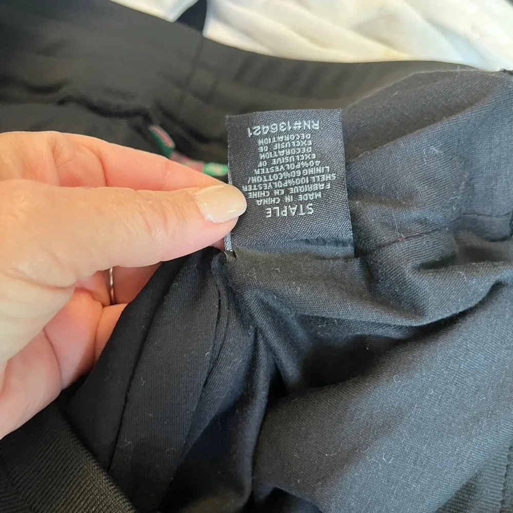 Staple Navy Jogger Sweatpants with Mint Drawstring