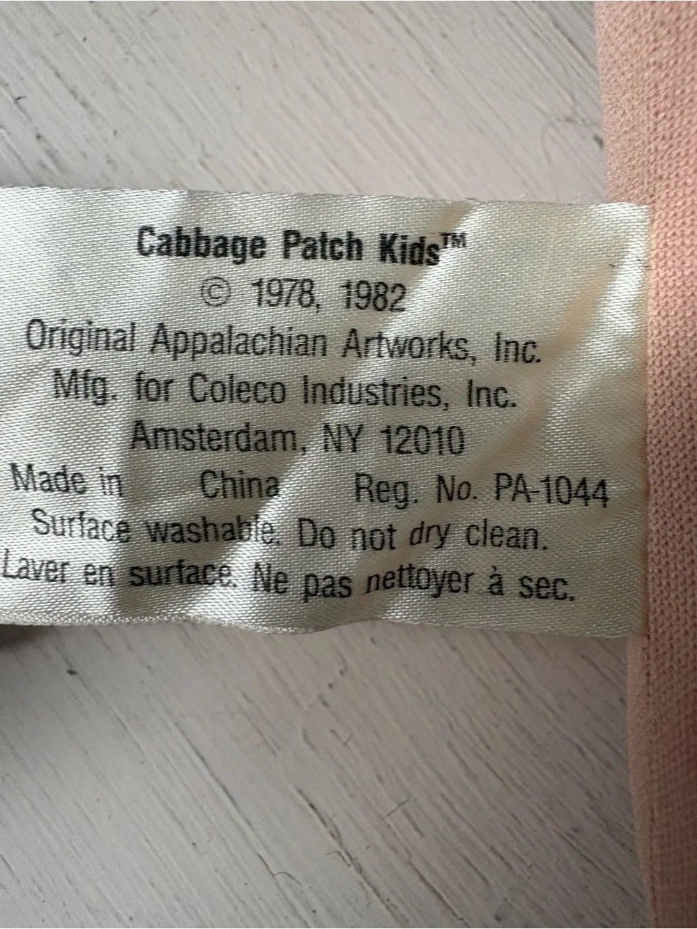 Cabbage Patch Kids soft cloth
