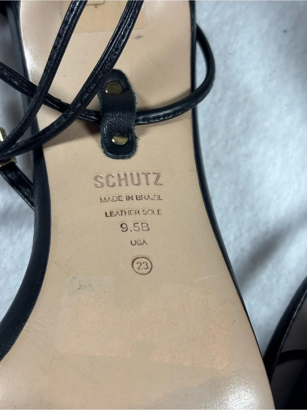 SCHUTZ leather black