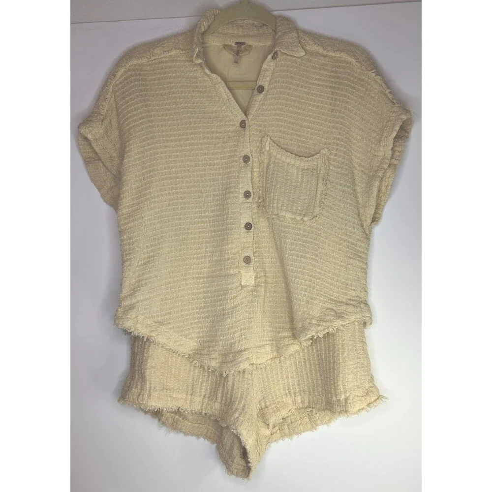 Free People relaxed ties shorts