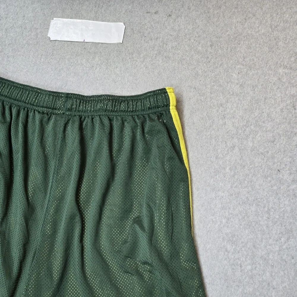 Oregon Ducks Men Activewear Shorts L Green Nike Athletic Shorts Basketball Y2K