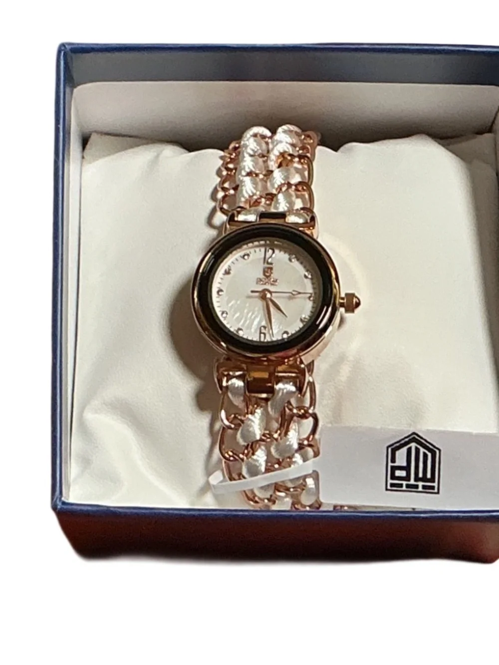 Montres Prestige cord rose white