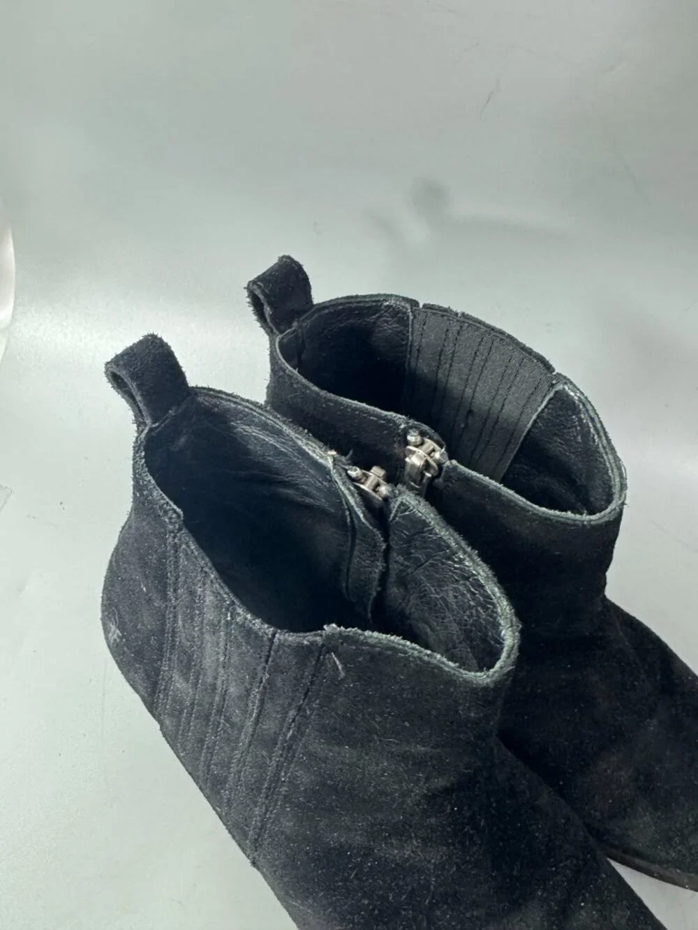 Frye buffed heels