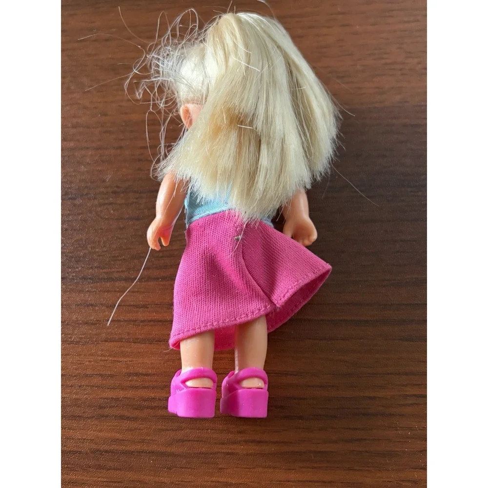 Vintage Simba Blonde Baby Posable Doll 4.5