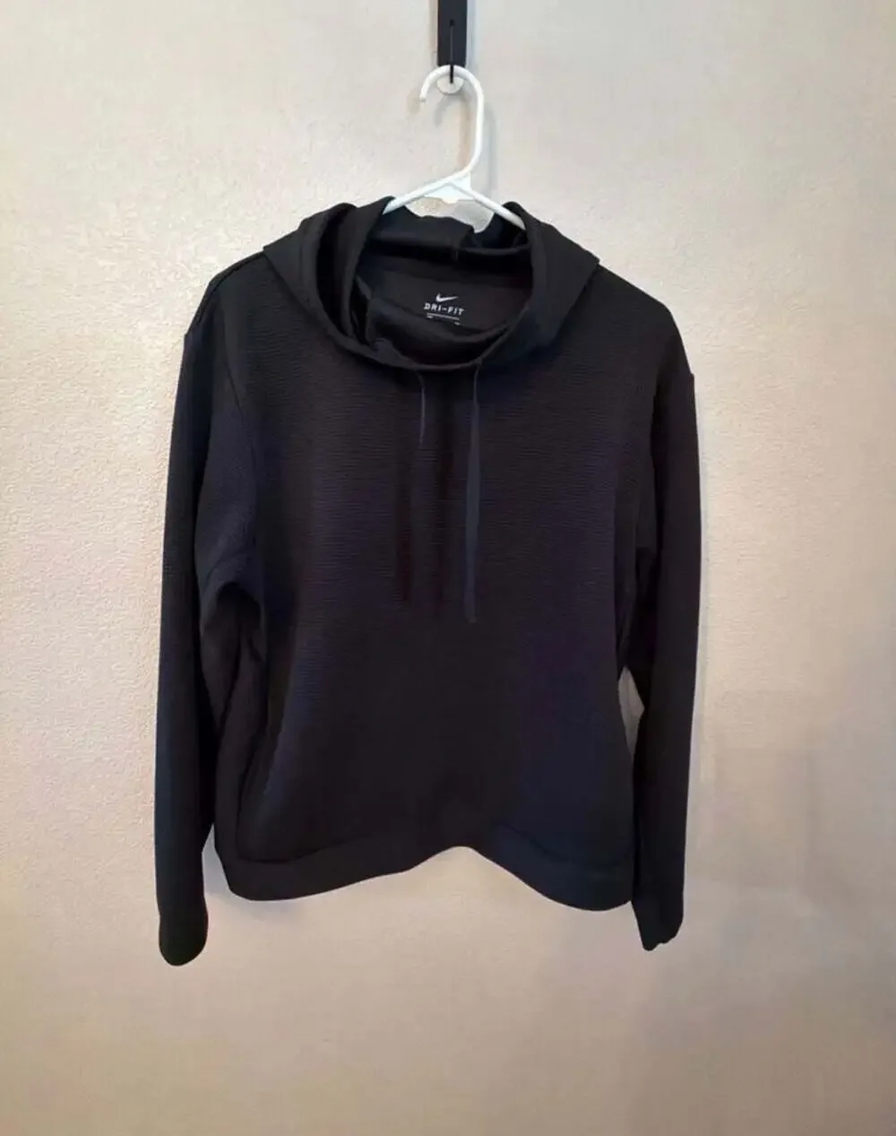 Nike Women's Dri-Fit Ribbed Textured Pullover Hoodie