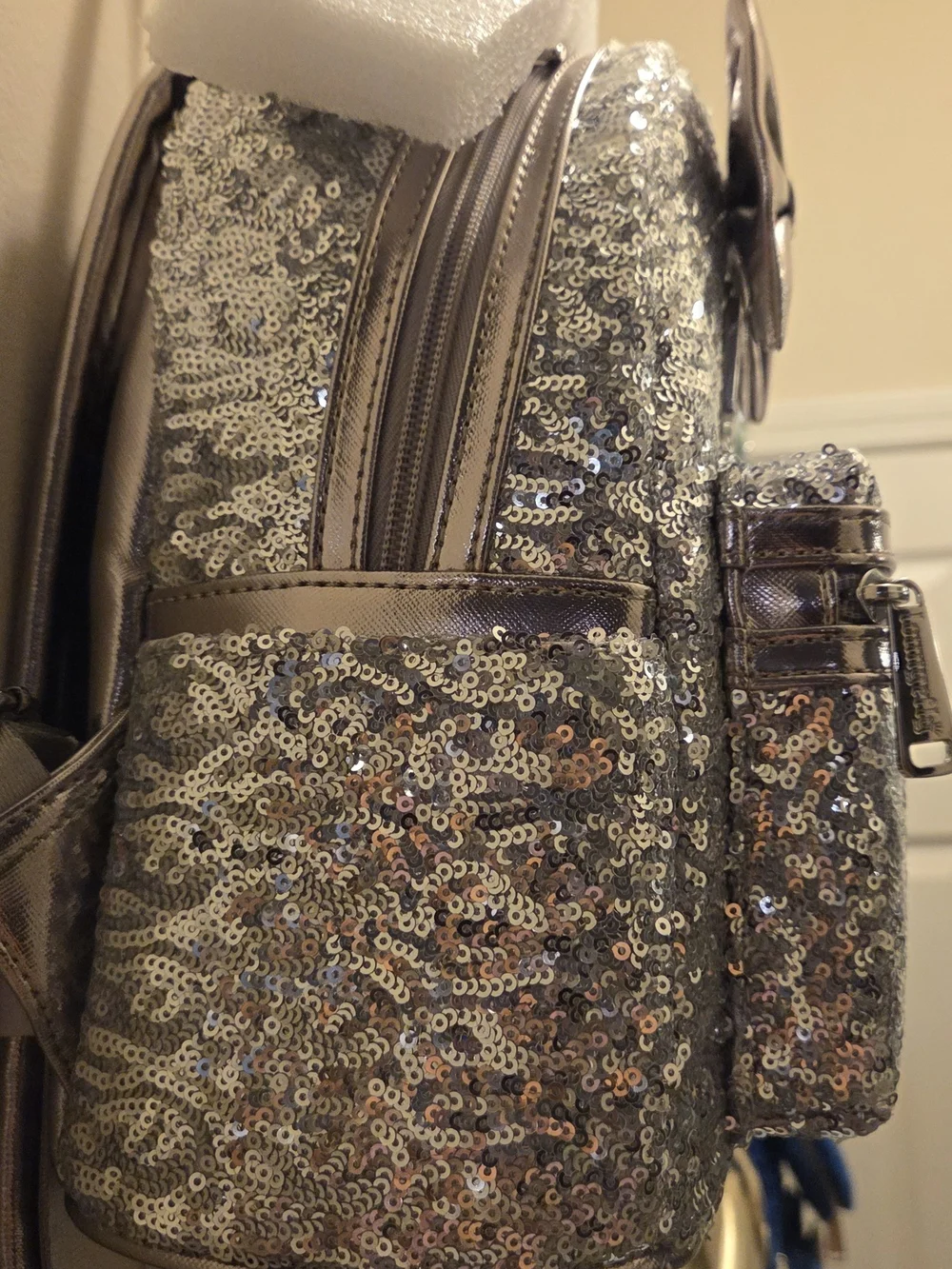 Loungefly shiny silver