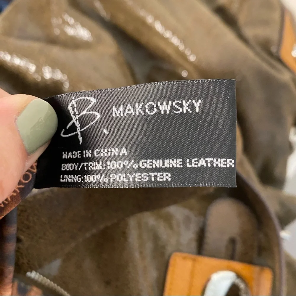 b. makowsky genuine leather