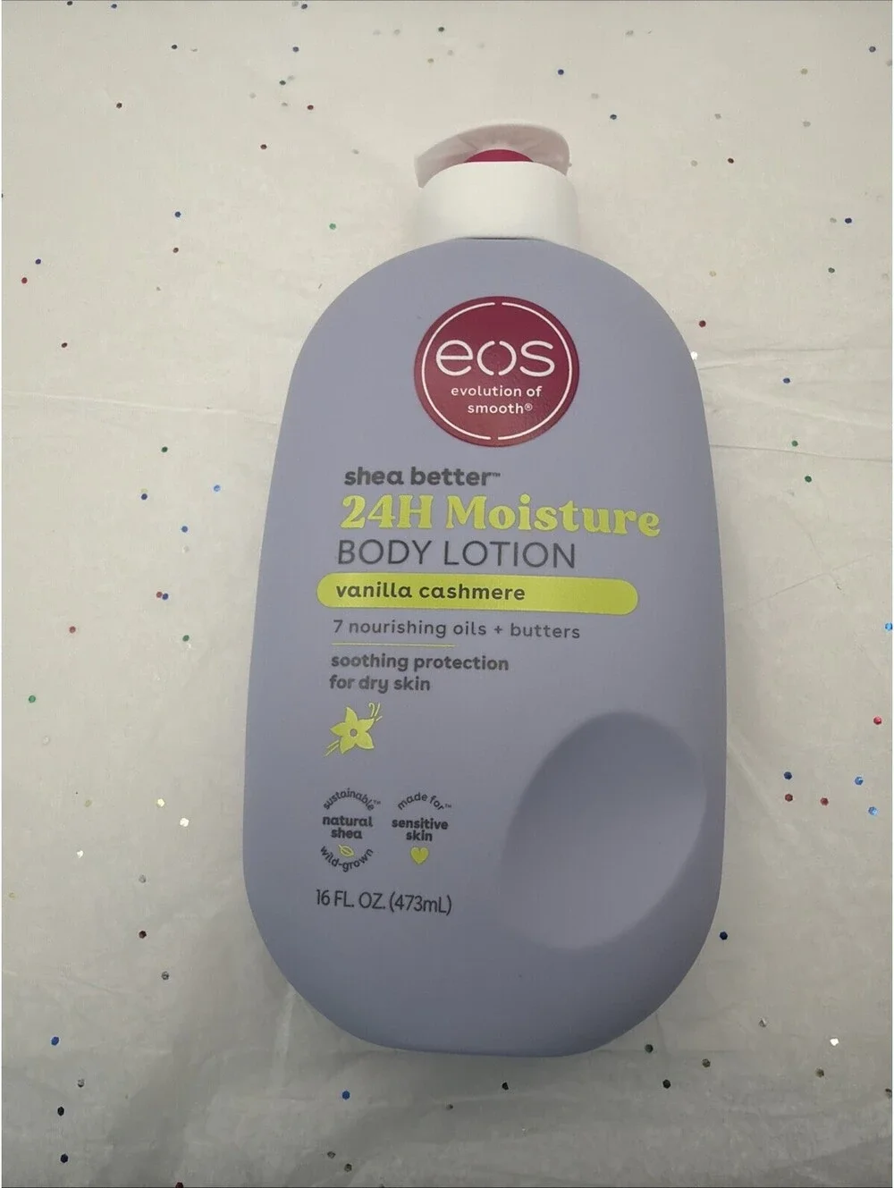 eos Shea Better Body Lotion Vanilla Cashmere 16 oz 24H Moisture Shea Butter NEW
